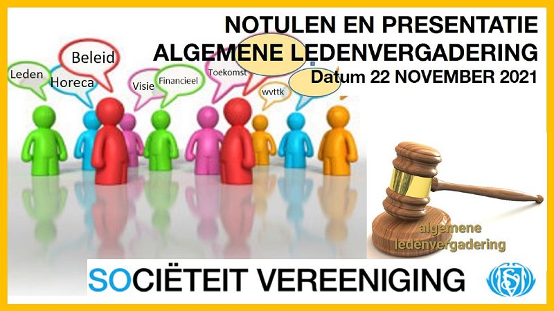 Notulen en Presentatie Algemene Ledenvergadering op de website